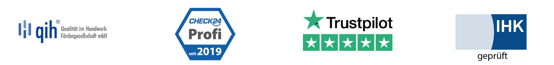 Zertifizierungen und Trust Badges - Rohrreinigung Dietrich - ZVSHK, BDE, VDRK zertifiziert