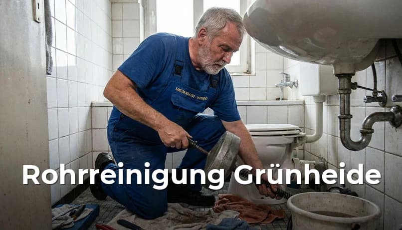 Professionelle Rohrreinigung und Kanalreinigung Grünheide Brandenburg - Schnelle Hilfe bei Verstopfungen, Abflussproblemen und Rohrbrüchen in Grünheide und Oder-Spree