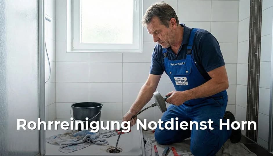 24/7 Notdienst Rohrreinigung Horn Hamburg - Schnelle Hilfe bei Verstopfungen, WC verstopft, Abfluss verstopft in Horn und Umgebung