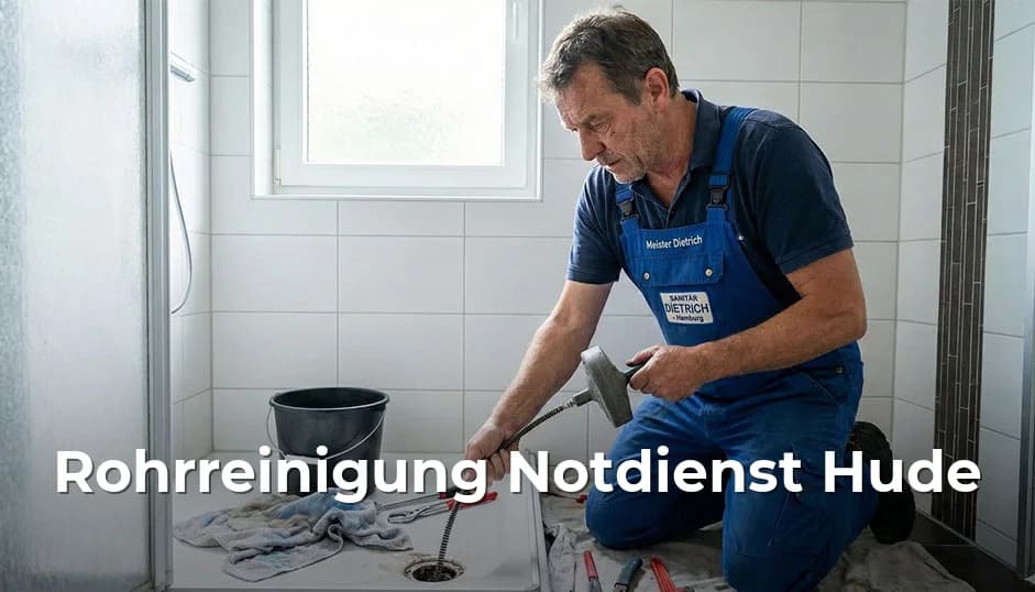 24/7 Notdienst Rohrreinigung Hude Niedersachsen - Schnelle Hilfe bei Verstopfungen, WC verstopft, Abfluss verstopft in Hude und Umgebung