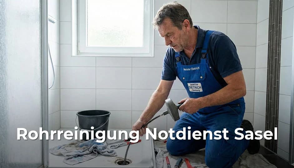 24/7 Notdienst Rohrreinigung Sasel Hamburg - Schnelle Hilfe bei Verstopfungen, WC verstopft, Abfluss verstopft in Sasel und Umgebung